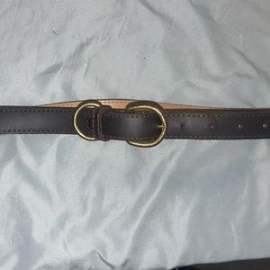 Brown vintage, genuine leather belt
